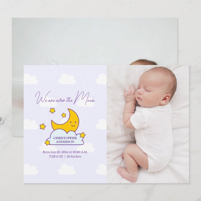 Vi är nu över Måne 2-meddelandet om foto Meddelande (Fram/baksida)