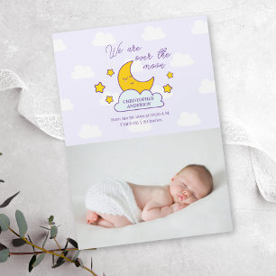 Vi är nu över Måne Baby-meddelandet om foto