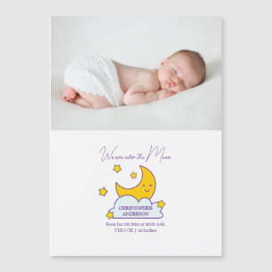 Vi är nu över Måne Baby-meddelandet om foto