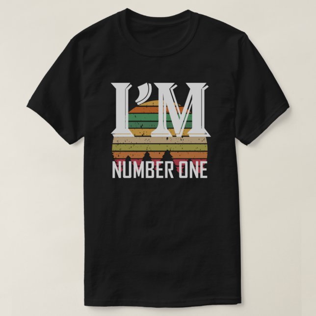 Vi är nummer ett, jag är mästare t shirt (Design framsida)