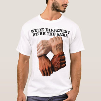 Vi är olika vi är samma t shirt