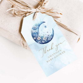 Vi är över Måne Blue Boy Shower Presentetikett