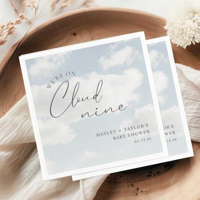 Vi är på Cloud 9 Baby Shower Pappersservett (Skapare uppladdad)