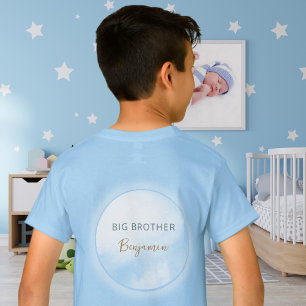 Vi är på Cloud 9 Blue Storbror Söt Bebis Baby Show T Shirt