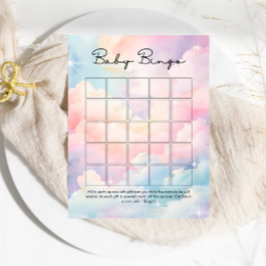 Vi är på Cloud Nine Baby Bingo Baby Shower-spel
