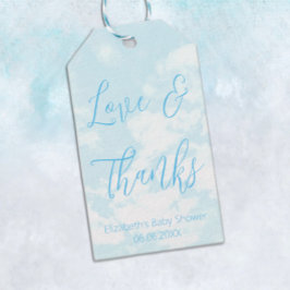 Vi är på Cloud Nine Baby Shower Presentetikett