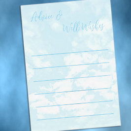 Vi är på Cloud Nine Baby Shower Rådkort