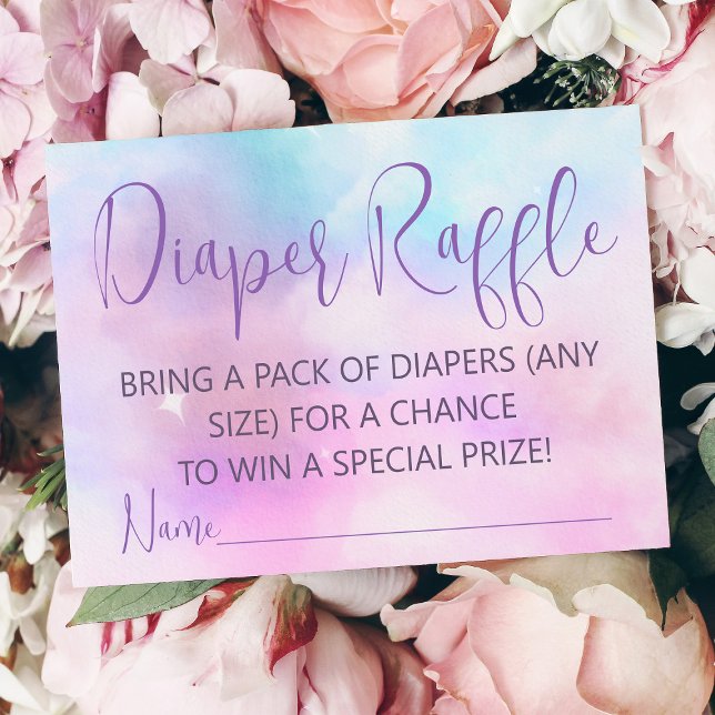 Vi är på Cloud Nine Baby Shower Raffle Tilläggskort (Skapare uppladdad)