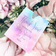 Vi är på Cloud Nine Girl Baby Shower.