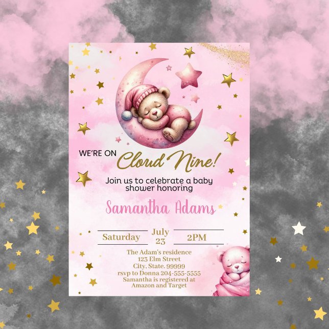 Vi är på inbjudan till Cloud Nine Baby Shower (Skapare uppladdad)