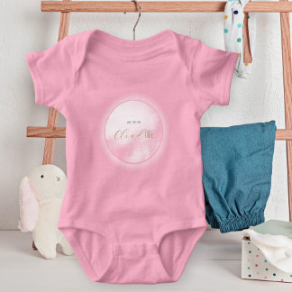 Vi är på Molnet 9 Nyfödd flicka Rosa bebisfest T Shirt