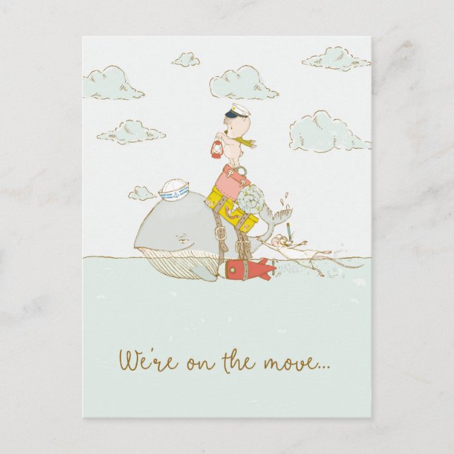 Vi är på väg att flytta vykort (Framsida)
