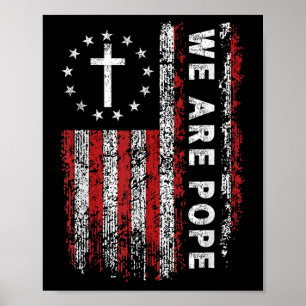 Vi är påven ny amerikansk påve Leo Xiv, papalval Poster