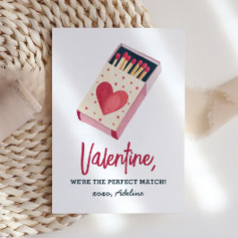 Vi är Perfekten Match Kids Valentines day Anteckningskort