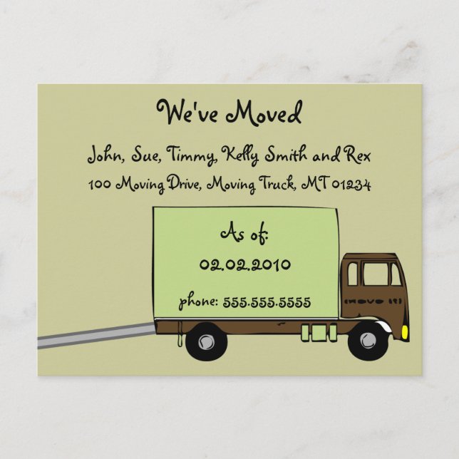 Vi är postkort för Flytta annons Meddelande Vykort (Framsida)