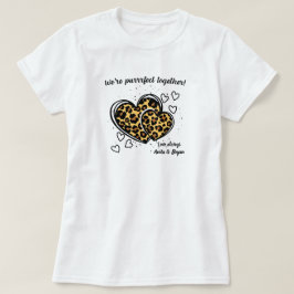 Vi är rena leopardhjärtat t shirt