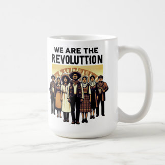 Vi är revolution kaffemugg