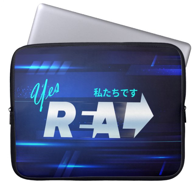 Vi är riktiga | Laptop sleeve 15 tum (Framsidan)