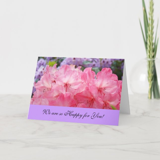 Vi är så glada för dig! Lyckönskningskort Rhodies Kort (Framsida)