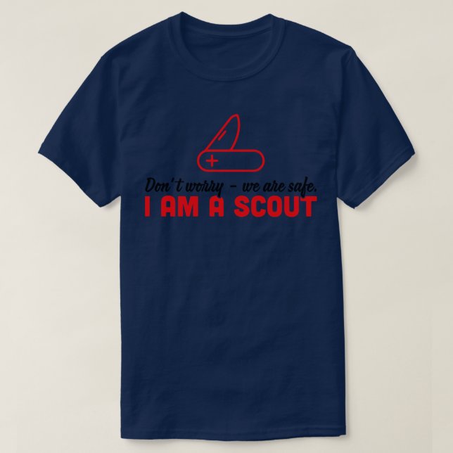 VI ÄR SÄKRA PÅ EN SCOUT. T SHIRT (Design framsida)