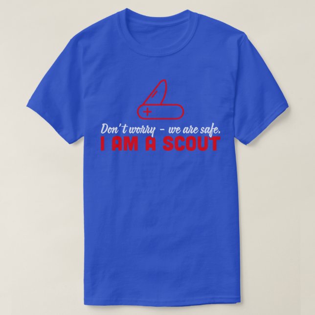 VI ÄR SÄKRA PÅ EN SKOUT VITT T SHIRT (Design framsida)