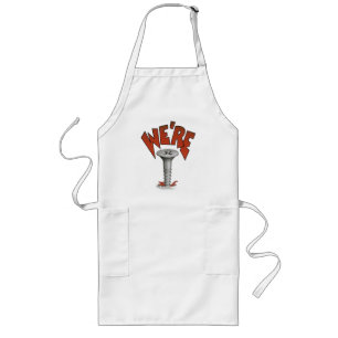 Vi är Screed Apron Långt Förkläde