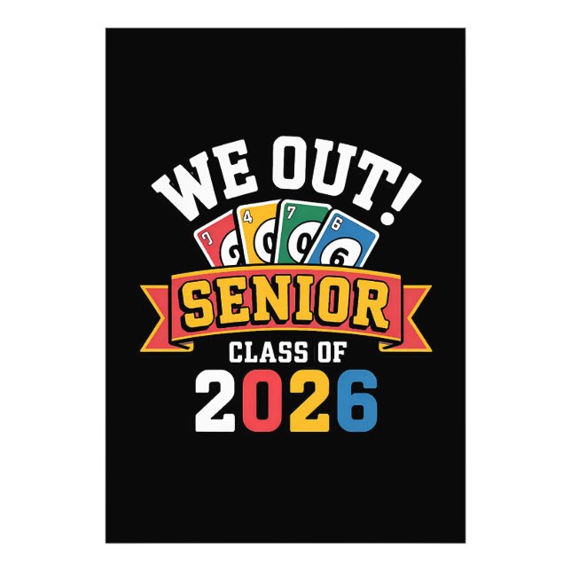 Vi är seniorklassen 2026 fototryck (Framsidan)