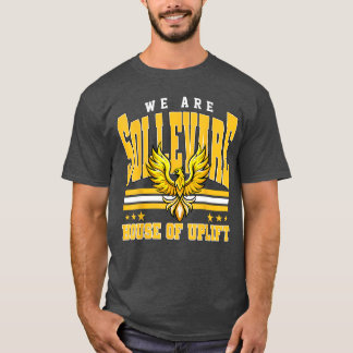 Vi är Sollevare Retro Mascot School Cheering vän T Shirt