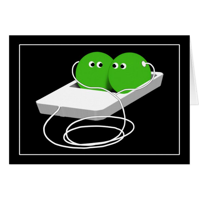 Vi är som två ärter i en Pod Hälsningskort (Framsidan Horizontal)