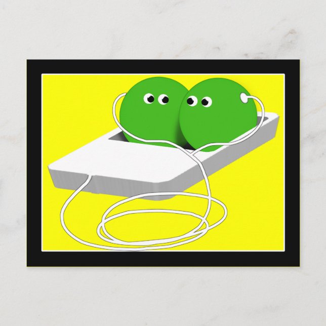 Vi är som två ärter i en Pod Vykort (Framsida)