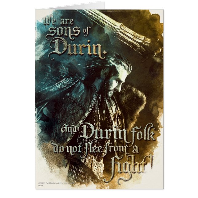 Vi är sons of Durin Hälsningskort (Framsidan)