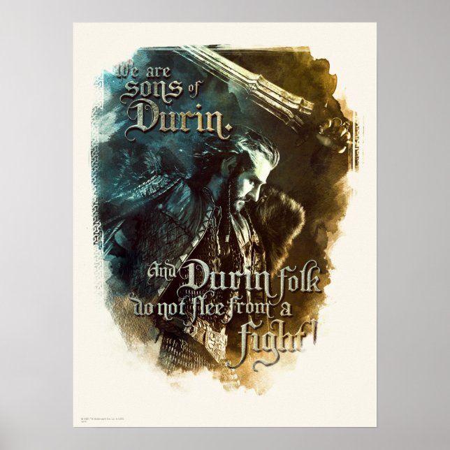 Vi är sons of Durin Poster (Framsidan)