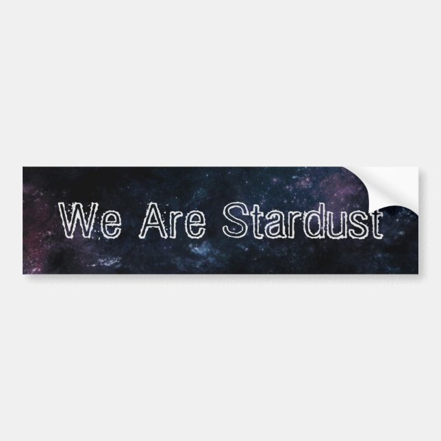 Vi är Stardust Bumper Stickers Bildekal (Framsidan)