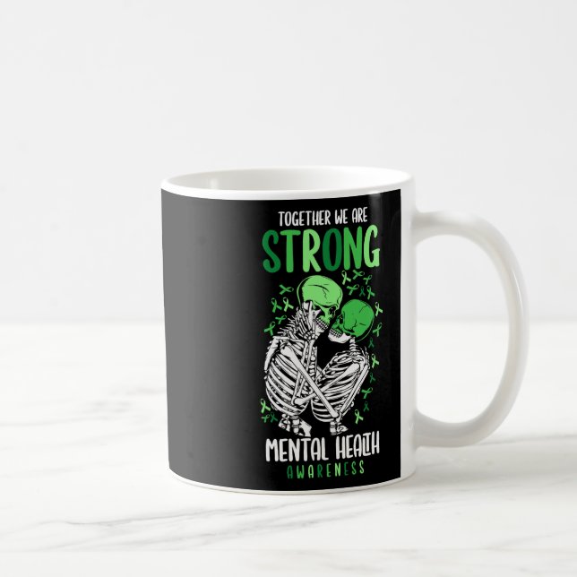 Vi är starka anfallsgivare för psykisk hälsa kaffemugg (Höger)