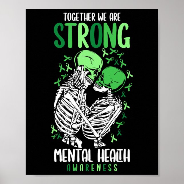 Vi är starka anfallsgivare för psykisk hälsa poster (Framsidan)
