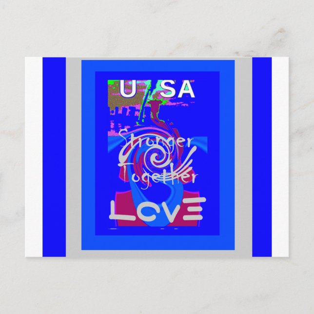 Vi är starkare tillsammans med Kärlek Vykort (Framsida)