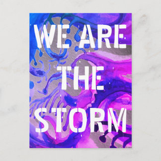 Vi är STORM-vykortet för definition Vykort