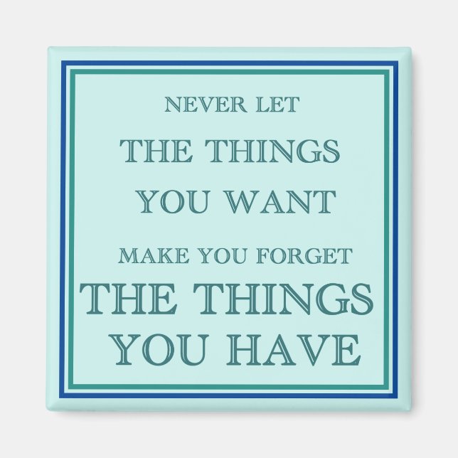 Vi är tacksamma för det vi har magnet (Framsidan)