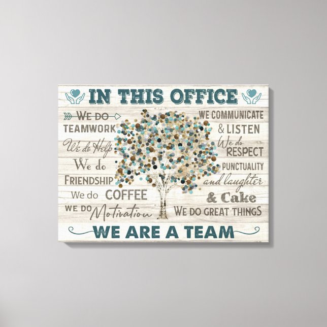 Vi är team, Office Canvas Art (Framsida)