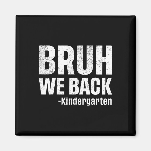 Vi är tillbaka första dagen i förskolan magnet (Framsidan)