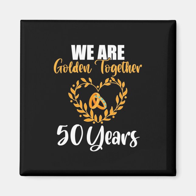 Vi är tillsammans 50 år magnet (Framsidan)