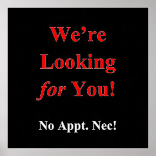 Vi är Tittar för Poster av Haircut Sale