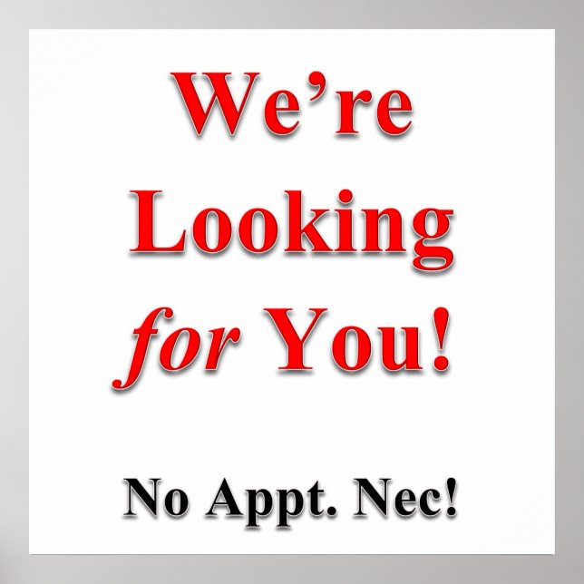 Vi är Tittar för Poster projektionsyta (Framsidan)