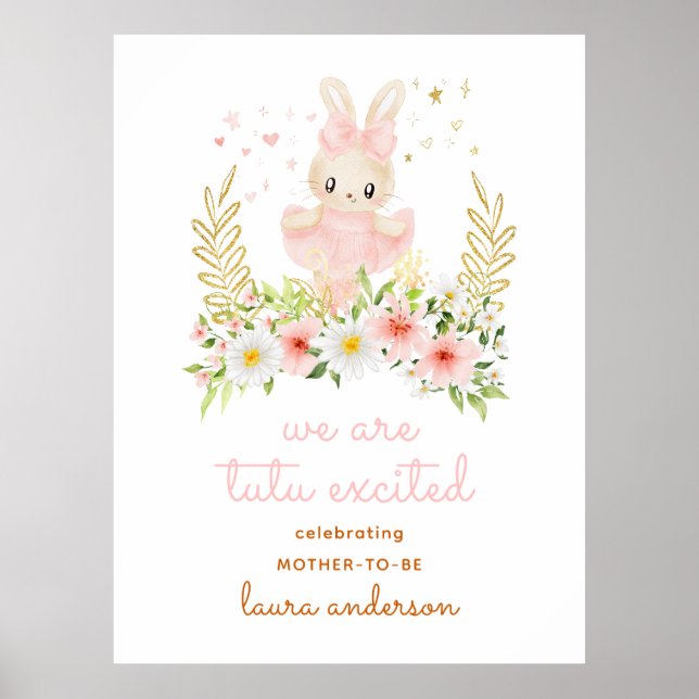 Vi är Tutu Except Ballerina Välkomstbabyskor Poster (Framsidan)