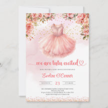 Vi är tutu upphetsade balerina-klädsel rosa och gu
