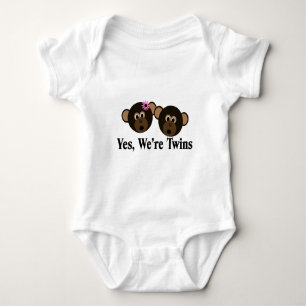 Vi är Twillingar 1G1B-apor T-shirt