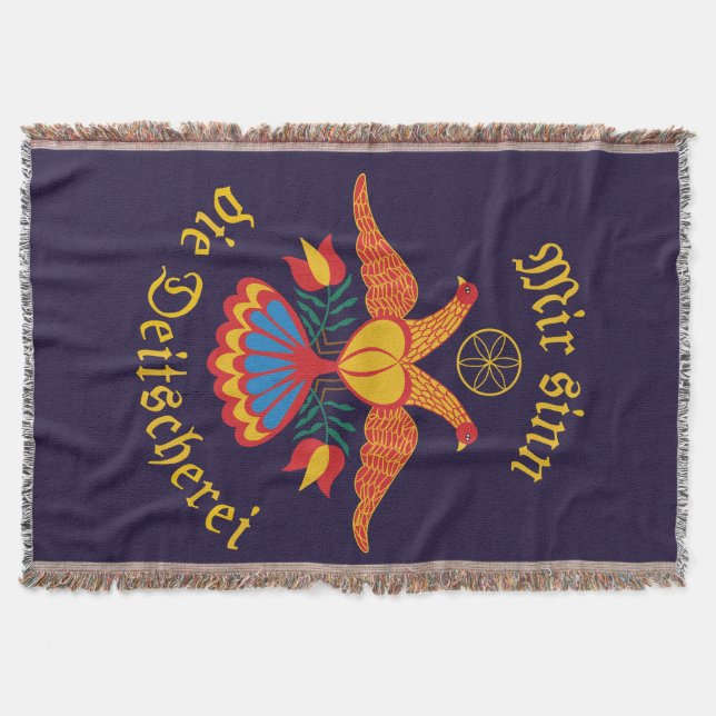 Vi är tyskarna - Tysklands flagga Filt (Framsidan)