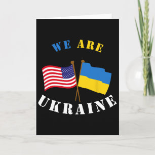 Vi Är Ukraina Tröja Stöd Ukraina Ukrainsk Rättighe Kort