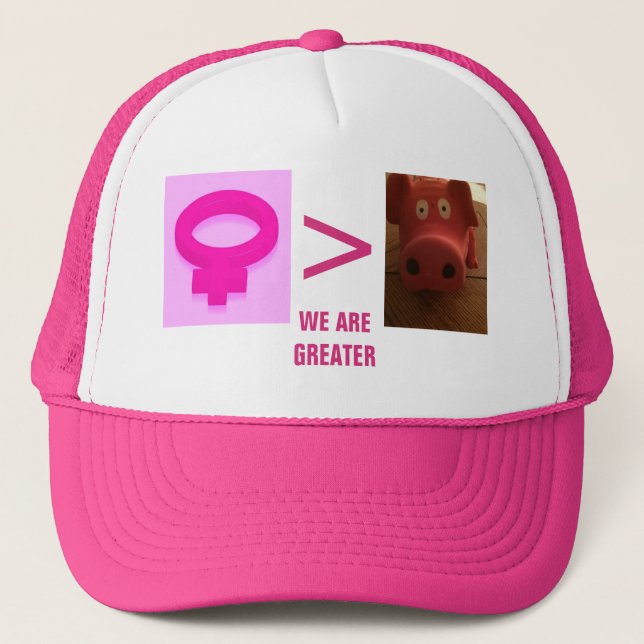 VI ÄR UNDERBARARE ROSA OCH VITA HAT KEPS (Framsida)