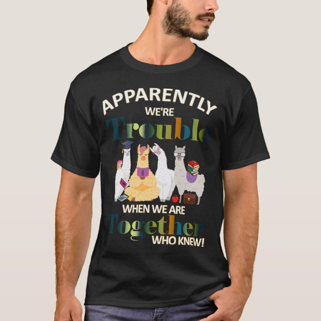 Vi är uppenbarligen bekymrade när vi är tillsamman t shirt (Framsida)